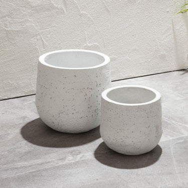 Quatropi 2 Colleta Splatter Effect Planter Set Grey