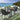 Quatropi 2 Seater Round Ceramic Garden Table and Chairs Dining Set Grey Black
