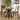 Quatropi 2 Seater Small Round Solid Wood Dining Table and Chair Dining Set Cream