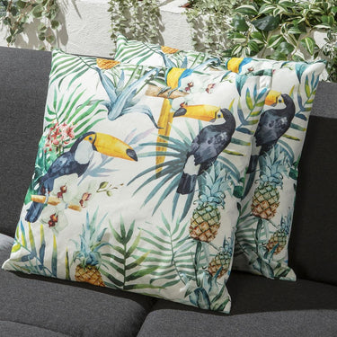 Quatropi 2 Tropical Toucan Outdoor Cushions 45cm