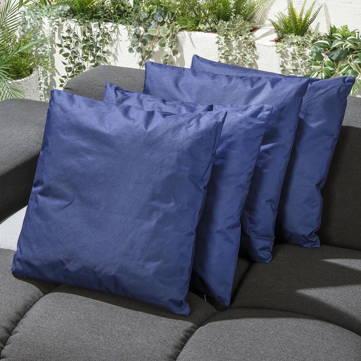 Quatropi 4 Navy Outdoor Garden Cushions 45cm