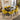 Quatropi 6 Chair Modern Dining Set Extending Ceramic Marble Black Yellow Velvet