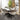 Quatropi 6 Seat Extendable Dining Set Ceramic Dining Table and Chairs White Gold