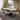 Quatropi 6 Seat Extendable Dining Set Ceramic Dining Table and Chairs White Gold