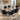 Quatropi 6 Seat Extending Ceramic Marble Dining Set Grey Black Velvet 160-240cm