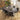 Quatropi 6 Seat Modern Oval Dining Table and Chairs Dining Set Dark Grey Black