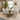 Quatropi 6 Seater Modern Round Premium White Ceramic Gold Pedestal Dining Set 135cm