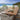 Quatropi 6 Seater Outdoor Garden Dining Set Cream Oak Wood Effect Aluminium Metal