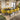 Quatropi 8 Chair Modern Dining Set Extending Ceramic Marble Black Yellow Velvet