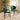 Quatropi 8 Seat Live Edge Stained Solid Wooden Dining Table & Chairs Set Green