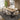 Quatropi 8 Seat Solid Wood Dining Set Herringbone Dining Table and Chairs Cream