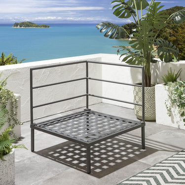 Quatropi Alfie Modular Corner Section Grey 72cm