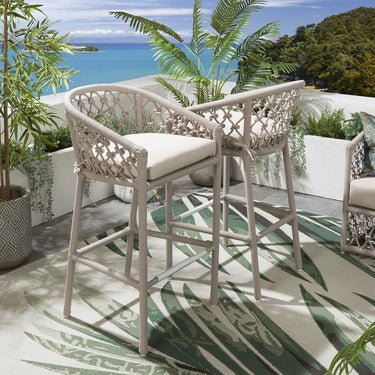 Quatropi Amelia Garden Bar Stool Cream