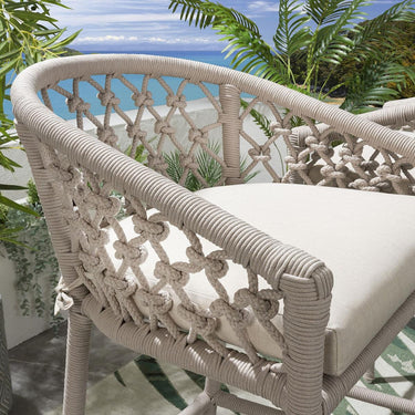 Quatropi Amelia Garden Counter Stool Cream