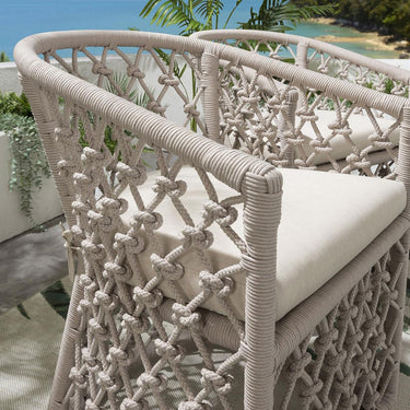 Quatropi Amelia Outdoor Dining Chair Cream