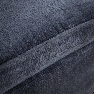 Quatropi Anni Footstool Section Blue Chenille 96x96cm