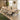 Quatropi Ashley 8 Seat Natural Live Edge Solid Wooden Dining Set Cream Clay