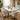 Quatropi Aubrey & Rudie 6 Seater Round Extendable Dining Set Grey & Black-Veined White Ceramic