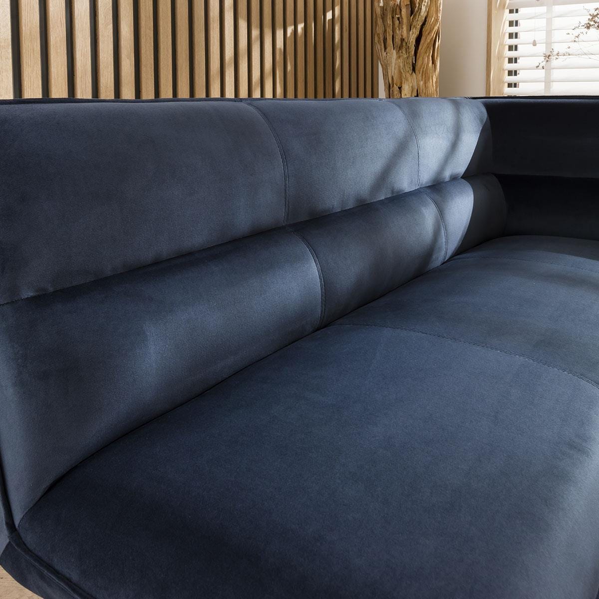 Quatropi Blue Velvet For The Detroit Corner Bench and Chairs