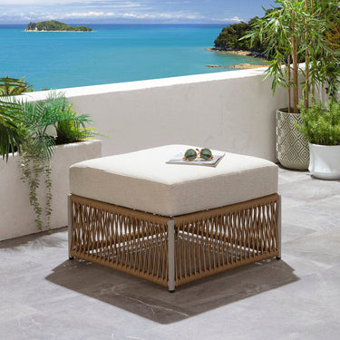 Quatropi Cole Modular Footstool & Coffee Table Section Neutral Honey 70x70cm