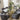 Quatropi Contemporary 2-Metre 8 Seater Glass Dining Table Gold Pedestal Base