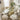 Quatropi Contemporary 2-Metre 8 Seater Glass Dining Table Gold Pedestal Base