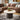 Quatropi Contemporary Round Coffee Table Grey Oak Wash & Stone-Effect Ceramic 90cm