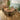 Quatropi Cora & Phoenix Modern 6 Seater Round Dining Set Green & Walnut