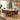 Quatropi Cora & Rudie 6 Seater Round Extendable Dining Set Brown & White Ceramic
