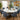 Quatropi Cora & Rudie 8 Seater Round Extendable Dining Set Blue Chenille & Matte White Ceramic