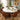 Quatropi Cora & Rudie 8 Seater Round Extendable Dining Set Brown & White Ceramic