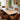 Quatropi Cora & Zelda 6 Seater Extendable Dining Set Brown & Rustic Blue Ceramic