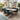 Quatropi Corner Bench Dining Set 8 Seater Ceramic Extending Teal Velvet White