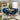 Quatropi Corner Bench Dining Set Right-Hand Ceramic Extending Table 8 Seat Blue
