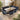 Quatropi Corner Dining Set Left-Hand Ceramic Extending Table 8 Seater Blue