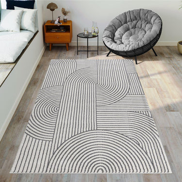 Quatropi Degas Medium Rug Cream / Grey 160 X 230cm