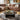 Quatropi Designer Large Round Marble Coffee Table Black 120cm