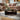 Quatropi Designer Large Round Marble Coffee Table Black 120cm