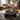 Quatropi Designer Large Round Marble Coffee Table Black 120cm