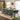 Quatropi Designer Parquet 8 Seater Dining Set Mordern Teal Velvet Chairs 220cm