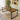 Quatropi Emma Solid Wood Herringbone 8 Chair Dining Set Tan