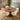 Quatropi Enzo & Phoenix Modern 6 Seater Round Dining Set Cream & Walnut