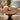 Quatropi Enzo & Phoenix Modern 6 Seater Round Dining Set Cream & Walnut