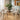 Quatropi Evie & Zelda 6 Seater Extendable Dining Set Brown & Rustic Blue Ceramic