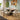 Quatropi Evie & Zelda 6 Seater Extendable Dining Set Brown & Rustic Blue Ceramic
