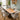 Quatropi Evie & Zelda 8 Seater Extendable Dining Set Brown & Rustic Blue Ceramic