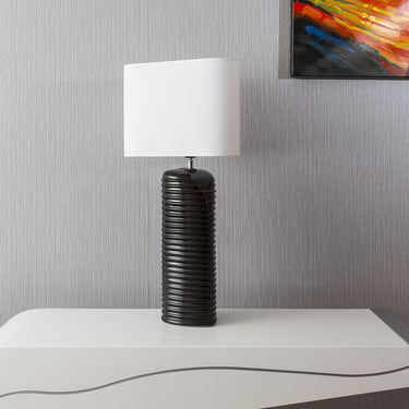 Quatropi ExDisplay Envy Lighting Curved Tall Table Bedside Lamp RED Lina