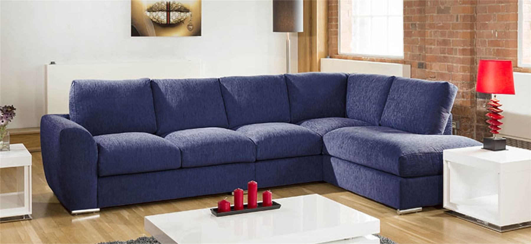 Quatropi Extra Large L Shape Sofa Set Settee Corner Group 335x210cm Grey R