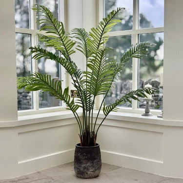 Quatropi Faux Imitation Potted Fern Plant Realistic Artificial Plant Indoor