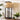 Quatropi Flam & Luce Echo Modern Wooden Tall Table Lamp Brown Cream Shade